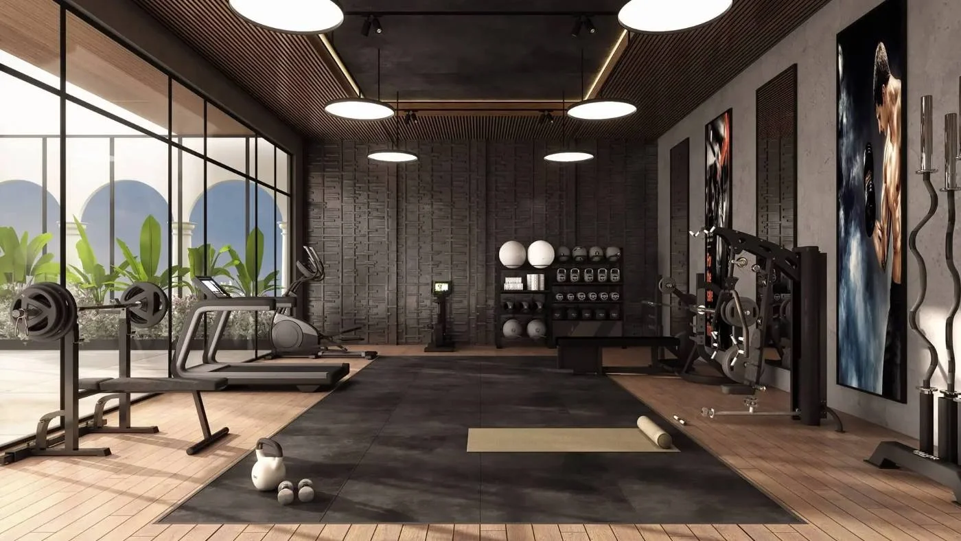 Well equipped gymnasium at Abhyudaya Celestial luxury apartments Lucknow
