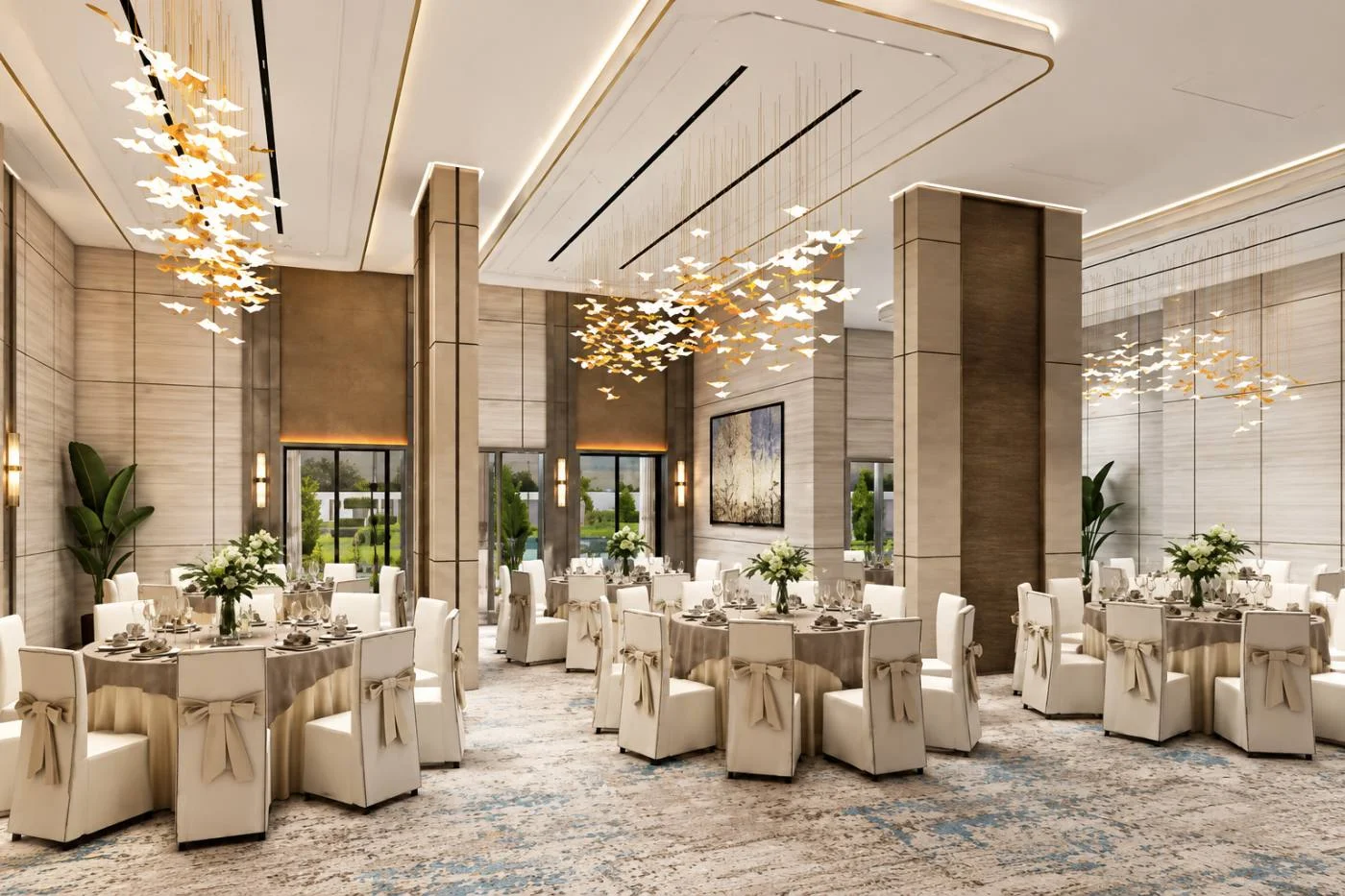 Luxury banquet hall at Abhyudaya Celestial Shaheed Path Lucknow